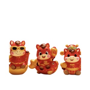 Figura de Caballo de Resina de Dibujos Animados, Decoración para Coche, Regalo de Año Nuevo 2026, Adorno de Escritorio - Product Image 5