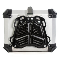 Boîtier supérieur universel en aluminium pour moto, coffre étanche avec serrure, rangement des bagages pour ScooterMoto