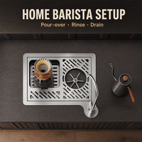 Lave-tasses automatique haute pression pour évier de cuisine, nettoyeur de bouteilles en acier inoxydable, outil de lavage pour carafes de bar