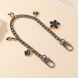 Cadena <span class=keywords><strong>de</strong></span> Muñeca para Teléfono Móvil <span class=keywords><strong>de</strong></span> Acero Inoxidable con Dijes, Cadena Desmontable para Teléfono con Colgante - Product Image 1