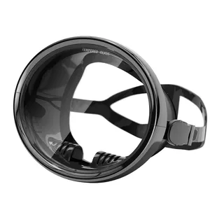 批发成人鱼叉护目镜水肺钢架潜水面罩眼镜椭圆形潜水面罩