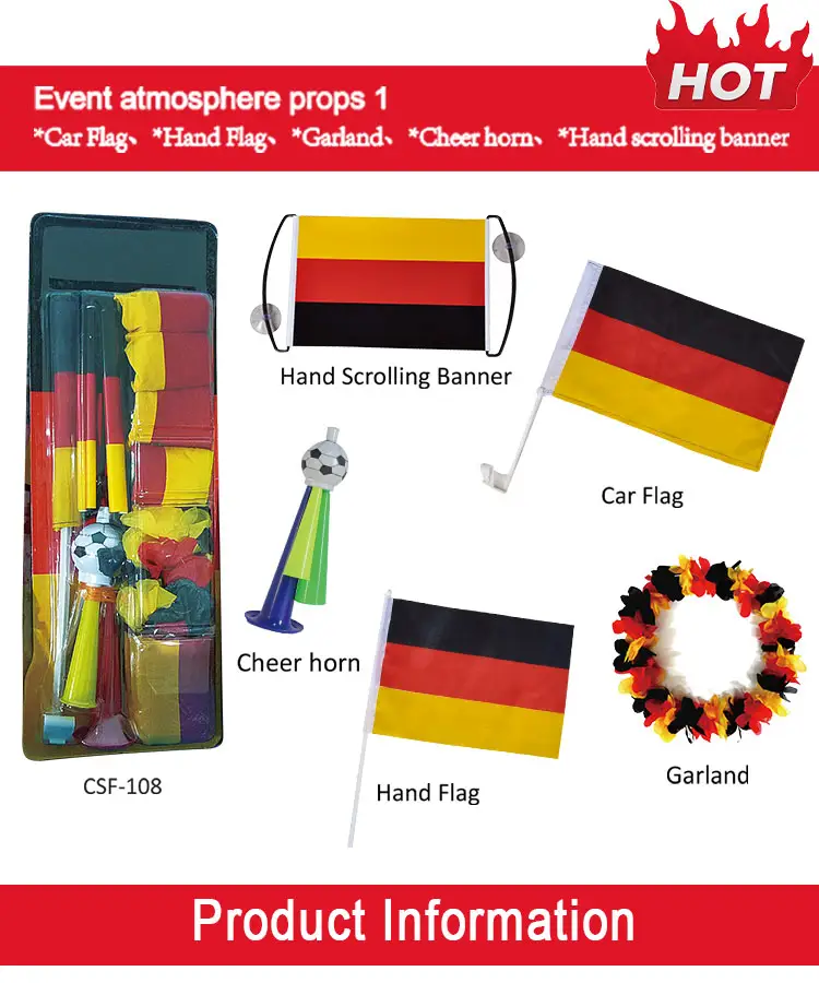 One-Stop-Fan-Kit passend, Flaggen banner, Pull-Flaggen, Hüte