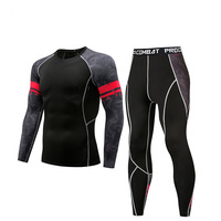 Ensemble de sous-vêtements thermiques de ski pour hommes Moto 4 saisons Ski Couches de base chaudes Vêtements de sport Chemise longue serrée et ensemble de hauts Vêtements