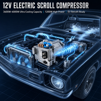 Compresseur d'air électrique à spirale CC 12V 24V pour systèmes de climatisation de stationnement et pièces de climatisation automobile