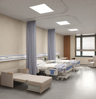 Lit de soignant Mobilier d'hôpital à double fonction Chaise-lit Combo Chaise de soignant Lit d'invité d'hôpital pliant avec fonction de chaise