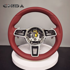 Volant en cuir rouge de nouveau Style pour modèles Por-<span class=keywords><strong>sc</strong></span>-he <span class=keywords><strong>911</strong></span> Boxster 987 996 Cayenne 957 958 Cayman 981 Panamera Macan - Product Image 1