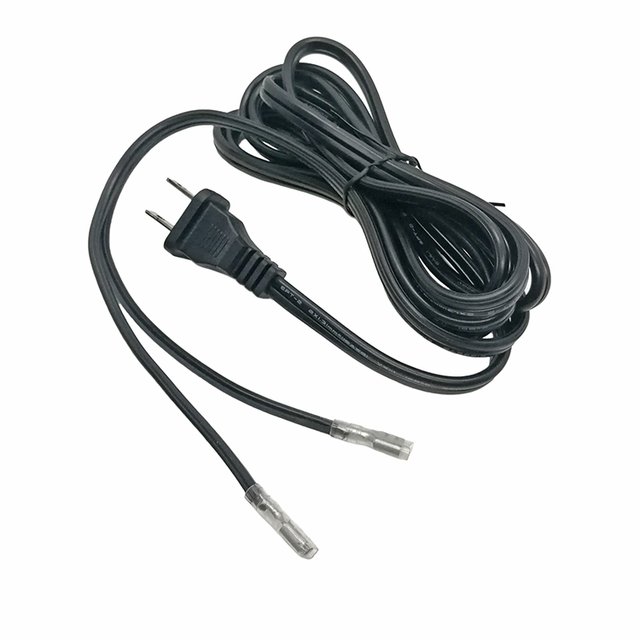 18AWG 2 Prong Wall Plug Polarized 110V AC Power Cord Pigtail Power Cable