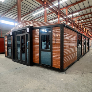Rumah Kontainer Baja Ekspansiabel 40 Kaki Custom dengan 2, 3, atau 4 Kamar Tidur, Konstruksi Panel Sandwich Flat Pack, Desain Kontemporer - Product Image 1