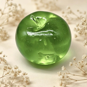 Nouvelle balle anti-stress en TPR de 8 cm, thé vert maltose et pomme, jouet souple pour enfants et adultes, cadeau pour soulager la fatigue, vente en gros - Product Image 5