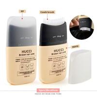 Flacon personnalisé en plastique HDPE pour soins du cuir chevelu, flacon de sérum pour la croissance des cheveux avec applicateur peigne