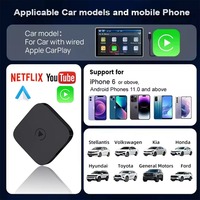 Adaptateur Carplay sans fil d'approvisionnement d'usine 2 en 1 boîte de diffusion de voiture multimédia USB Carplay Dongle pour Android et jeu de voiture