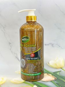 Gel Douche au <span class=keywords><strong>Lait</strong></span> et aux Vitamines le Plus Vendu - Nettoyage en Profondeur, Hydratant et <span class=keywords><strong>Éclaircissant</strong></span> au Curcuma - 1000ml - Product Image 3