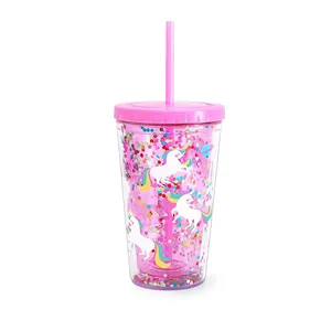 Hot Selling 16 oz Factory Wholesale in Bulk Multiple Usage and Optional Custom Printed Logo Pattern Reusable Plastic Drink Cup