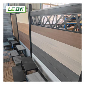 Clôture de jardin en plastique composite, <span class=keywords><strong>bois</strong></span> et plastique avec clôture en aluminium ou wpc, conception innovante, étanche anti-Uv, co-extrusion - Product Image 5