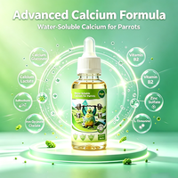 Gouttes de calcium pour oiseaux, pour le développement osseux et le soutien du système nerveux, glucuronate de calcium lactate à biodisponibilité élevée, 30 ml