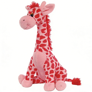Animales de <span class=keywords><strong>la</strong></span> <span class=keywords><strong>selva</strong></span> peluches rosa giraffa peluche farcito giocattolo - Product Image 3