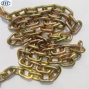 G70 3/8 "5/16" màu vàng mạ kẽm kéo kéo Trailer chuỗi với rtj móc nhà sản xuất - Product Image 5