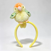 Serre-têtes en peluche mignons en forme de perroquet, serre-têtes pour cheveux en forme de perroquet, serre-têtes animaux de dessin animé pour spectacles en direct, accessoires de cheveux pour fêtes et photos