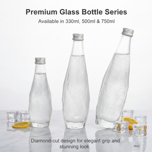 Botella <span class=keywords><strong>de</strong></span> Vidrio Multifacética Cortada a Medida, Resistente a la Presión, con Tapa Metálica <span class=keywords><strong>de</strong></span> Rosca para Bebidas Carbonatadas, Vodka, Ginebra, Whisky - Product Image 2