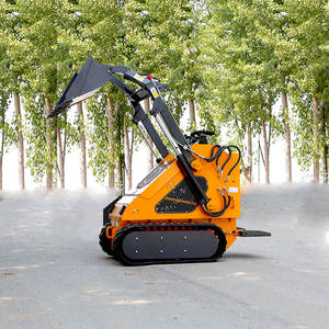 Minicargadora MINICARGADORA con certificación CE, bomba de carga frontal alimentada por gasolina de 300kg, Motor PLC, maquinaria sobre orugas de movimiento de tierra, alta carga - Product Image 1