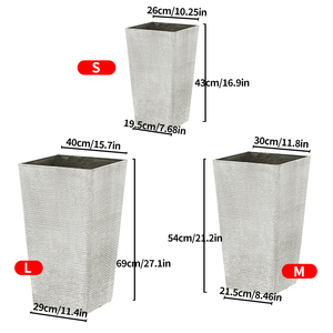 <span class=keywords><strong>Vaso</strong></span> per piante all'ingrosso con irrigazione automatica, fioriera <span class=keywords><strong>da</strong></span> <span class=keywords><strong>esterno</strong></span>, fioriera profonda, cassetta porta attrezzi <span class=keywords><strong>da</strong></span> giardino, fioriere, vasi per fiori, <span class=keywords><strong>vaso</strong></span> grande e alto per la piantumazione di alberi - Product Image 2