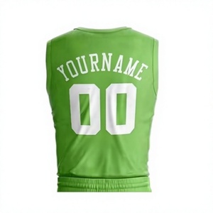 Ensemble de maillots de basket-ball verts avec nom de l'équipe imprimé sur le devant, logo, manches courtes, uniformes respirants pour adultes, unisexe, toutes saisons - Product Image 4