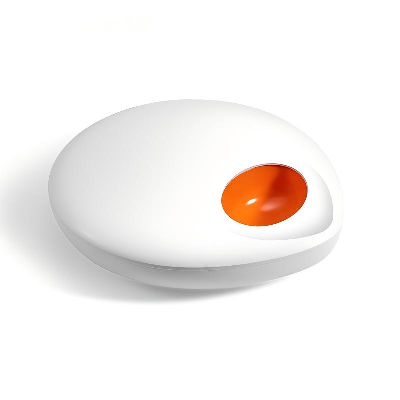 Diseño bicolor blanco naranja
