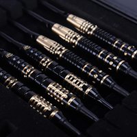 Win.max Professional 18g Fléchettes à pointe souple en plastique - Pack de 6 avec emballage cadeau pour machine à fléchettes électronique, club, compétitions sportives