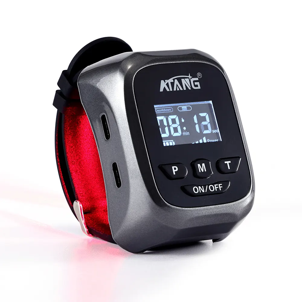 Physiotherapy 650nm diabetes semiconductor cold laser rhinitis therapy watch/laser therapeutic instrument