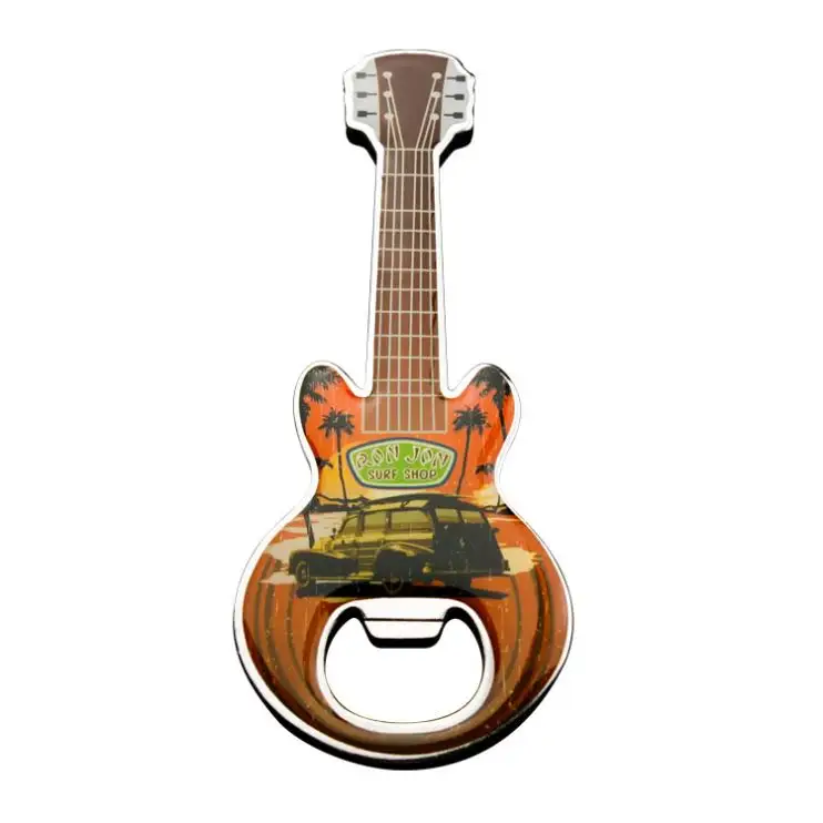 Rock En Roll Gitaar Metallic Flesopener