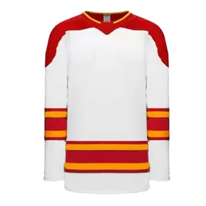 Customized Cut And Sew Embroidery Ice Hockey Wear Pro Tackle Twill Stitched Team Hockey Jersey