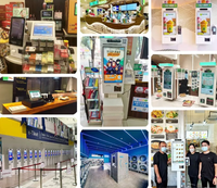 Système de point de vente tactile pour supermarché avec imprimante et lecteur de codes-barres, kiosque de paiement