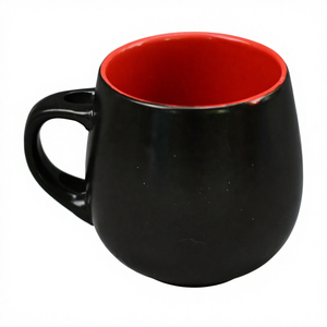 Mug en céramique avec cuillère, drapeau de la République de Californie, tasse à café originale noire - Product Image 3