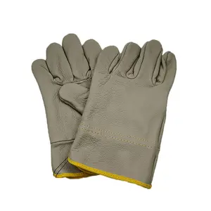 Grosir murah sarung tangan kerja konstruksi kulit sapi pria mebel kulit PU sarung tangan kerja untuk penggunaan industri