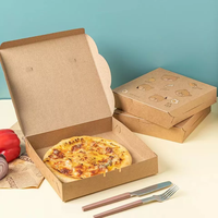 Boîte à pizza en carton ondulé, résistante à la graisse, recyclable, adaptée aux aliments, avec un prix raisonnable et un service de conception personnalisée gratuit