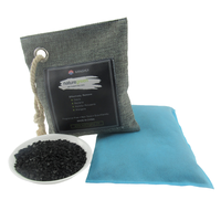 Minghui – sacs réutilisables de purification d'air, charbon de bambou en poudre, charbon actif 200G Agent auxiliaire chimique noir