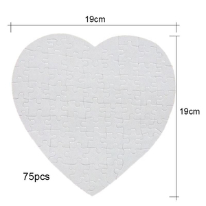 Offre Spéciale puzzles personnalisés de sublimation vierge de coeur pour adultes et enfants jeu de fête <span class=keywords><strong>passe</strong></span>-<span class=keywords><strong>temps</strong></span> - Product Image 5