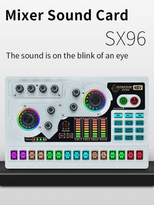 Mic Podcast Mix Audio 48V Carte Son Équipement de <span class=keywords><strong>Studio</strong></span> d'<span class=keywords><strong>enregistrement</strong></span> à domicile en direct Connexion sans fil Prise en charge du changement de <span class=keywords><strong>voix</strong></span> 2 Microphone - Product Image 4