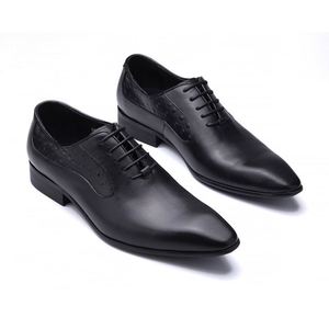 Zapatos de Vestir de Piel Vacuna con Punta en Pico para Hombre, Estilo Casual de Negocios, Ligeros e Impermeables, Color Azul, Otoño 2025 - Product Image 5