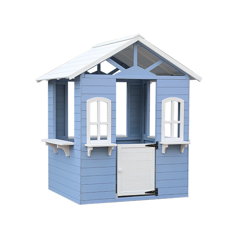 Best Selling Wooden Playhouse High Quality Kids Outdoor Fun