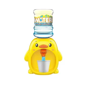 EPT Children Pretend Play Toys Penguin Yellow Duck Play House Toys Mini Water Dispenser Kitchen Toy