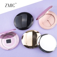 Boîtier compact pratique à six compartiments pour poudre, blush, fard à paupières, correcteur, avec revêtement UV et emballage coussin injecté