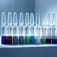 Ampoules jetables en gros, flacons cosmétiques en plastique, ampoules d'essence de collagène avec bouchons multicolores