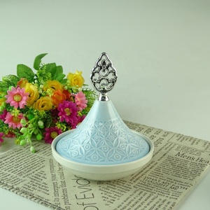 All'ingrosso di alta qualità molteplici colori porcellana piatto di burro con coperchio rotondo in ceramica piatto di burro - Product Image 2