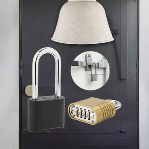 <span class=keywords><strong>Cadenas</strong></span> à mot de passe antivol en alliage de zinc étanche à Offre Spéciale combinaison à 4 positions avec finition polie ouverte au fond - Product Image 3