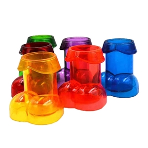 Vasos de Plástico Divertidos con Forma de Pájaro, 6 Colores, 1 Juego para Despedida de Soltera, Boda, Fiesta de Novia, Vasos Decorativos Novedosos - Product Image 2