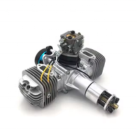 Moteur à essence bicylindre 120 cm³ DLE120, deux temps, refroidissement par air, démarrage manuel, pour avions RC à aile fixe, VTOL et drones.