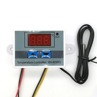 Contrôleur de température numérique HSW XH-W3001 12V 24V 220V 1500W, interrupteur haute température, micro-ordinateur, affichage numérique