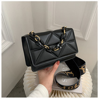 Sac à main en PU simple et décontracté de style rétro, bandoulière, sac à bandoulière unique, sac carré pour filles