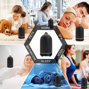 Difusor de Aroma Eléctrico de Cerámica Portátil de 100 ml, Suministro Directo de Fábrica, 7 Colores de Luz LED, Humidificador Ecológico para el Hogar - Product Image 6